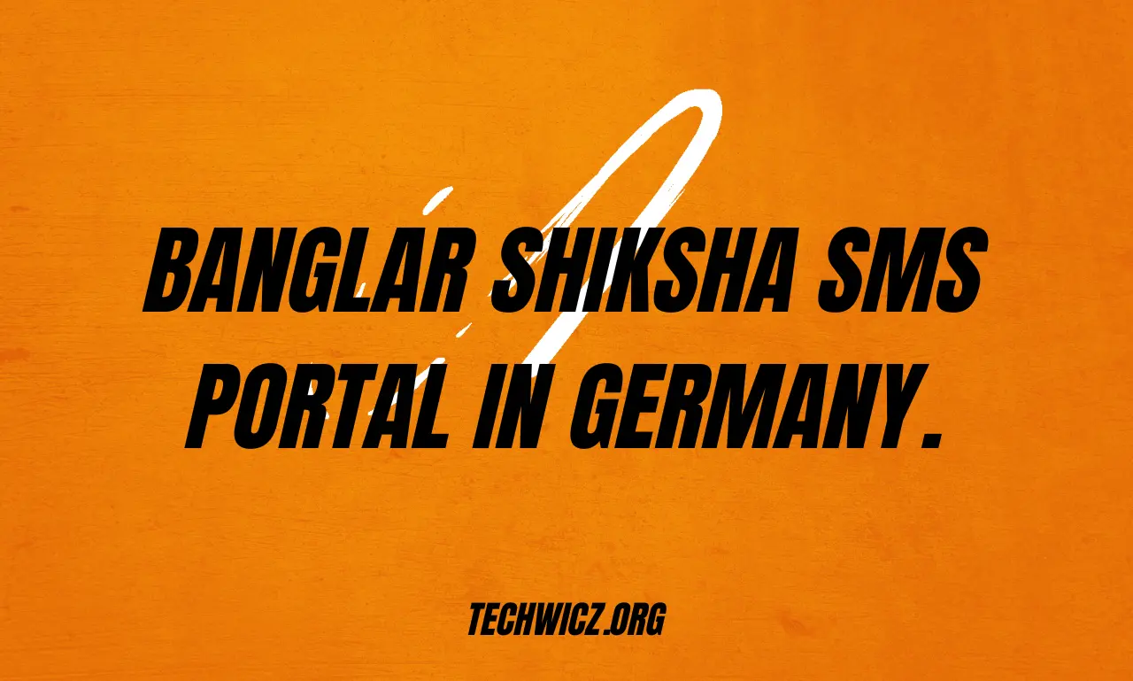 banglar shiksha sms portal